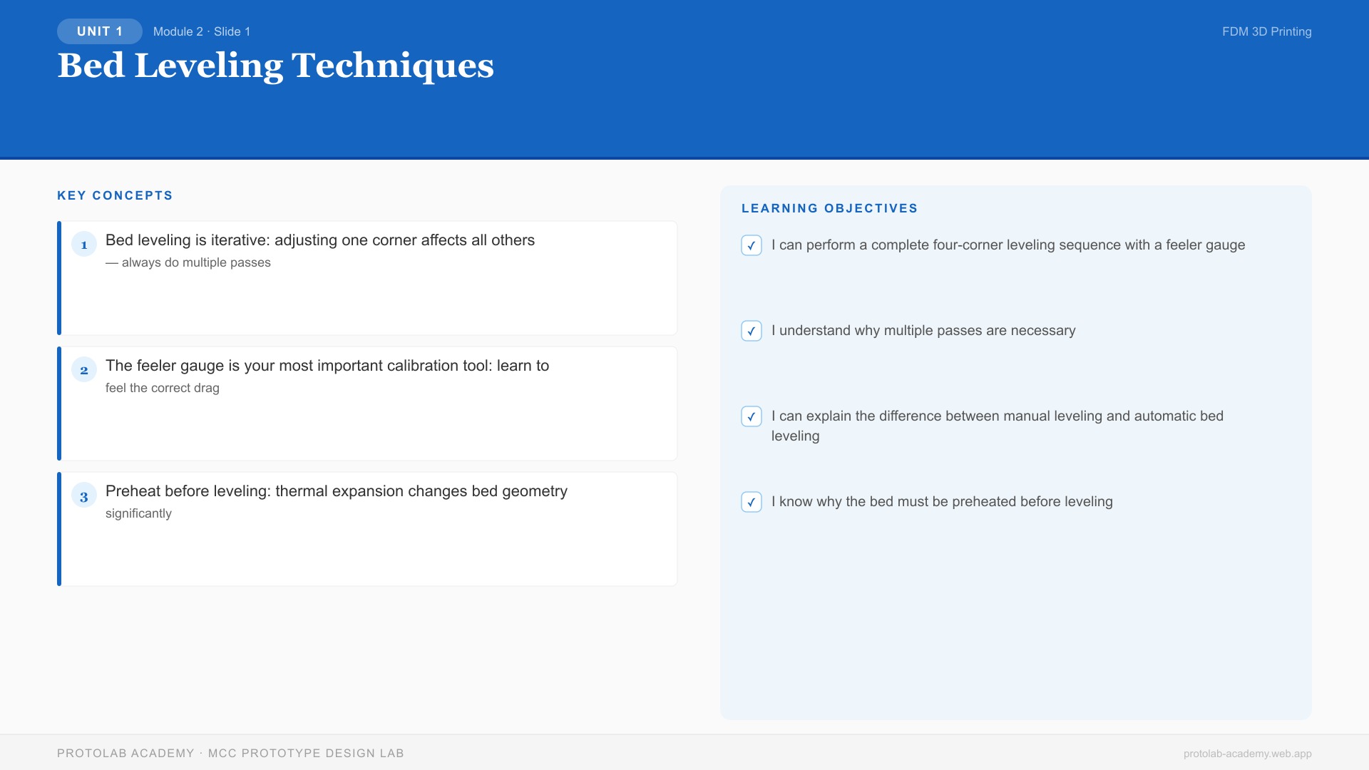 Bed Leveling Techniques