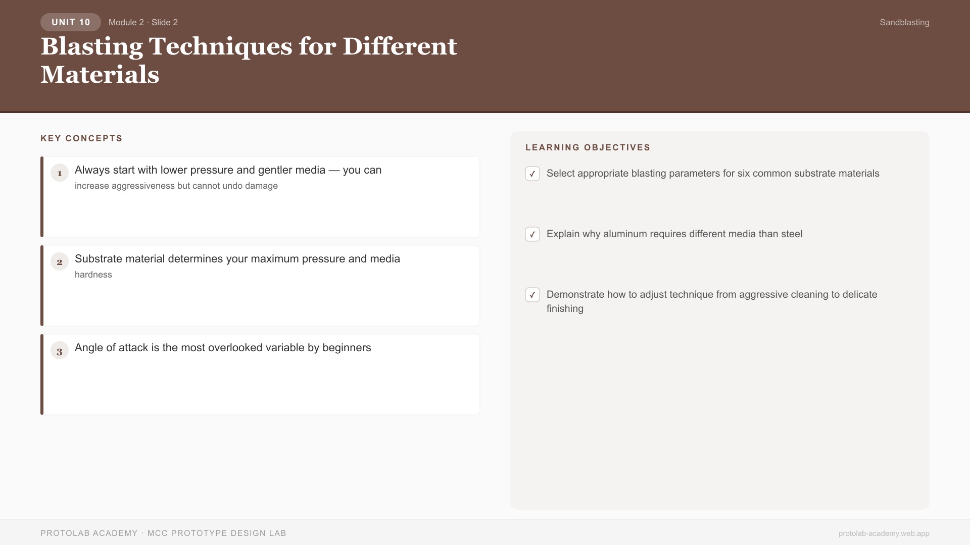 Blasting Techniques for Different Materials